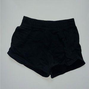 ultra high rise black holister sweat shorts